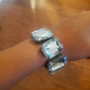 Charming faux diamond bracelet